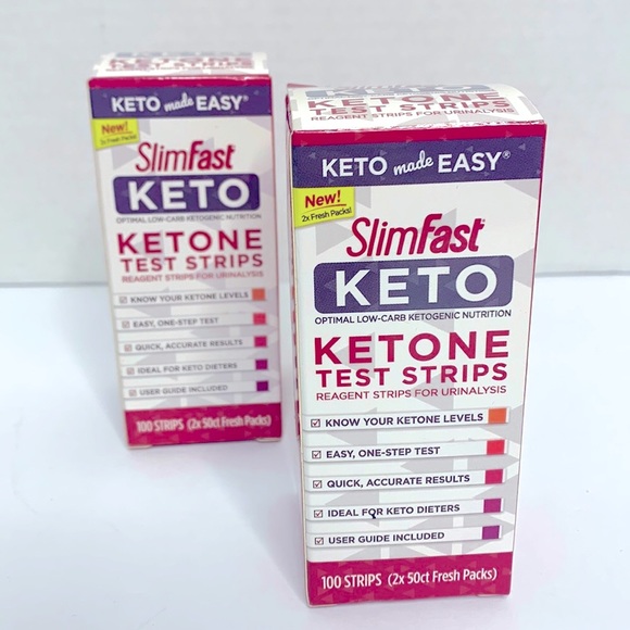 SlimFast KETO Kitchen Slimfast Keto Ketone Test Strips 2 Packs Of